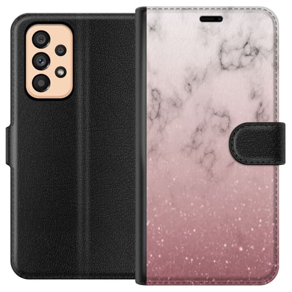 Kompatibelt Plånboksfodral till Samsung Galaxy A53 5G Glitter och marmor
