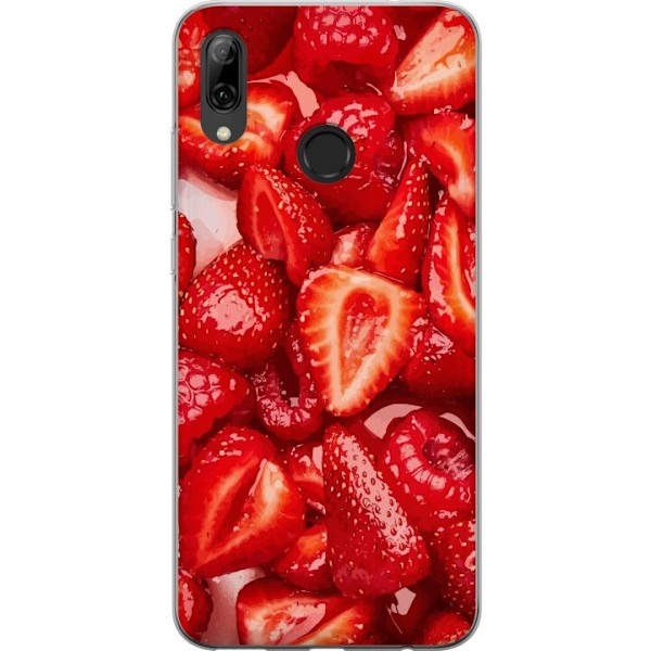 Huawei P smart 2019 Genomskinligt Skal Jordgubbsmönster – sött motiv med sommarkänsla