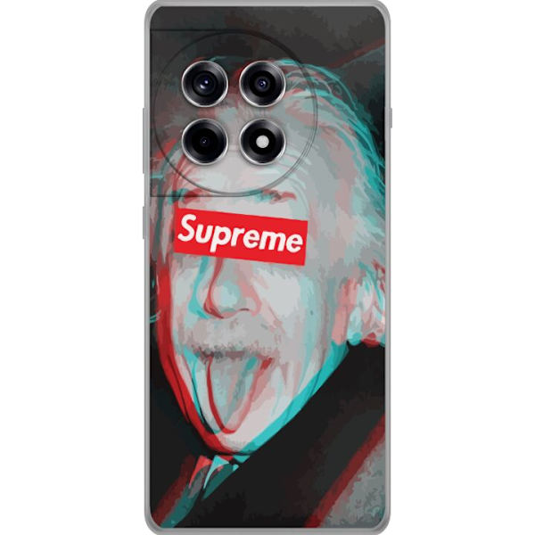 OnePlus 12R Läpinäkyvä kuori Supreme Albert Einstein 3D Motiivi Katumuoti Suunnittelu Suosittu Tiede Ikoni Kaupunkitaide
