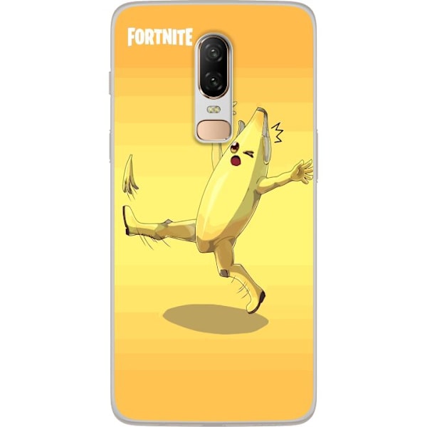 OnePlus 6 Gennemsigtig cover Fortnite Banan