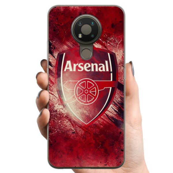 Nokia 3.4 TPU Mobildeksel Arsenal Fotball