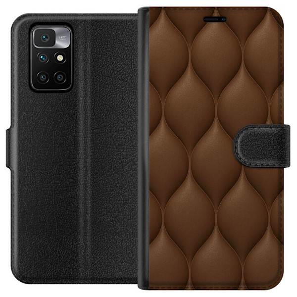 Xiaomi Redmi 10 Plånboksfodral Cocoa Scales