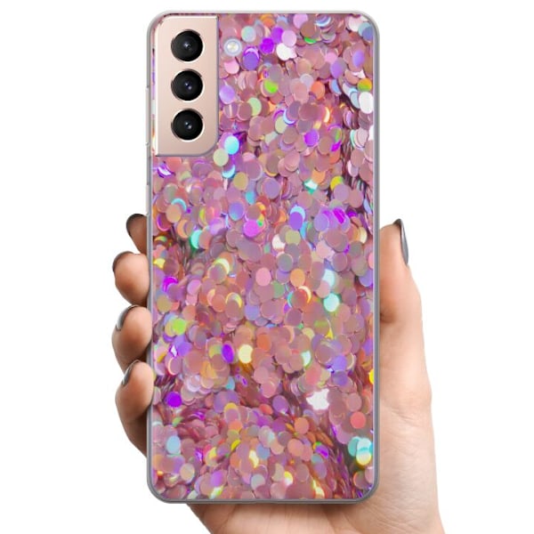 Samsung Galaxy S21+ 5G TPU Matkapuhelimen kuori Kimalteleva