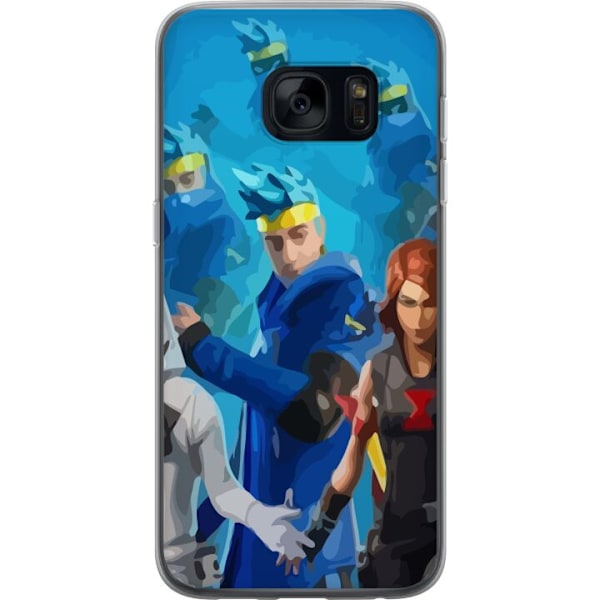 Samsung Galaxy S7 Gennemsigtig cover Fortnite