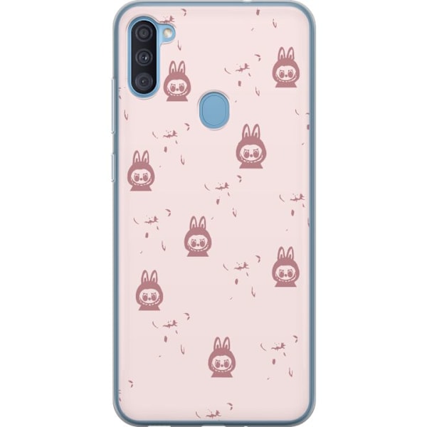 Samsung Galaxy A11 Läpinäkyvä kuori Labubu Neon Pop - Neonv