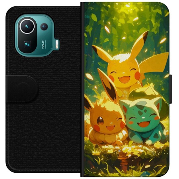 Xiaomi Mi 11 Pro Lommeboketui Pixelmonster spillstil - fargerik design for retro-elskende spillere