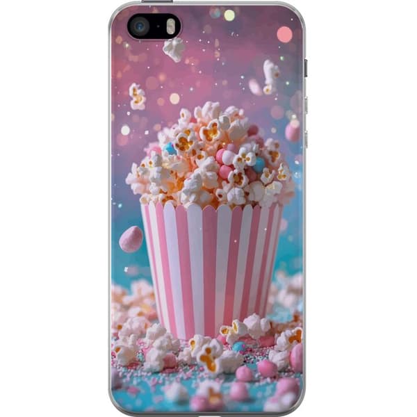 Kompatibelt Mobildeksel til Apple iPhone 5s Popcornbøtte retro bio snacks morsom figur