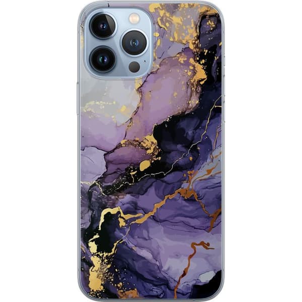 Kompatibelt Mobildeksel til Apple iPhone 13 Pro Max Lilla Marmor