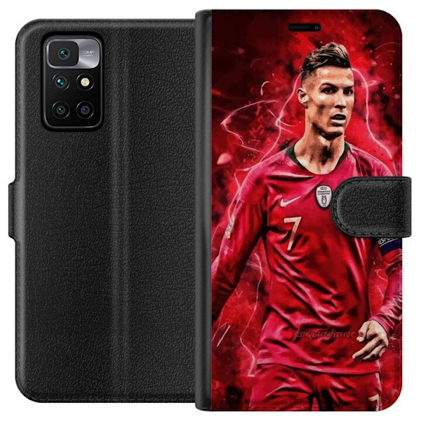 Xiaomi Redmi 10 Lompakkokotelo Ronaldon Taidot - CR7 Suunnittelu Aidolle Kannattajalle