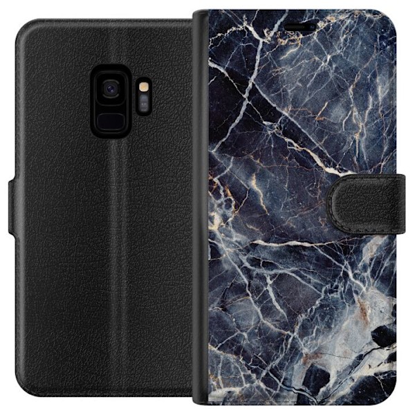 Samsung Galaxy S9 Tegnebogsetui Marmoreret