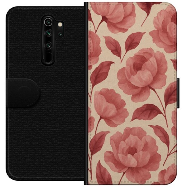 Xiaomi Redmi Note 8 Pro  Tegnebogsetui Roseblomst