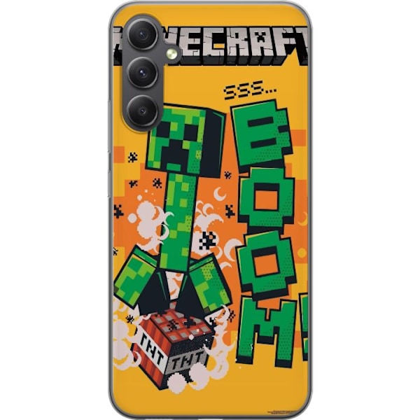 Samsung Galaxy A15 5G Läpinäkyvä kuori Minecraft Boom
