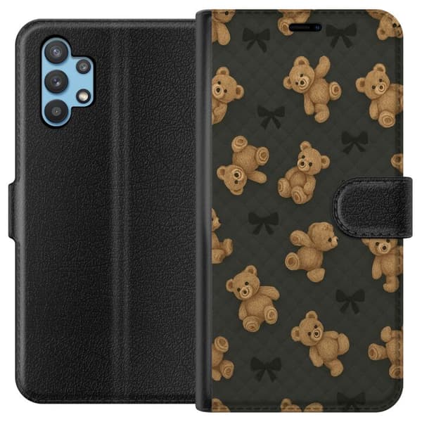 Kompatibelt Plånboksfodral till Samsung Galaxy A32 5G Teddy Hugs