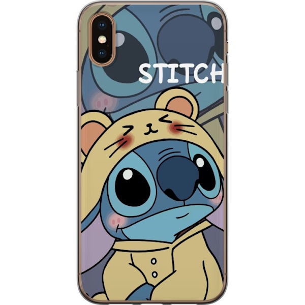 Apple iPhone XS Genomskinligt Skal Stitch