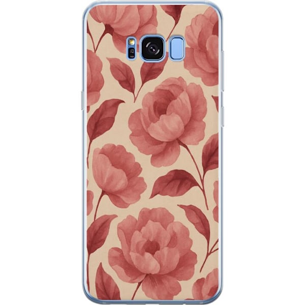 Samsung Galaxy S8+ Genomskinligt Skal Rose Bloom