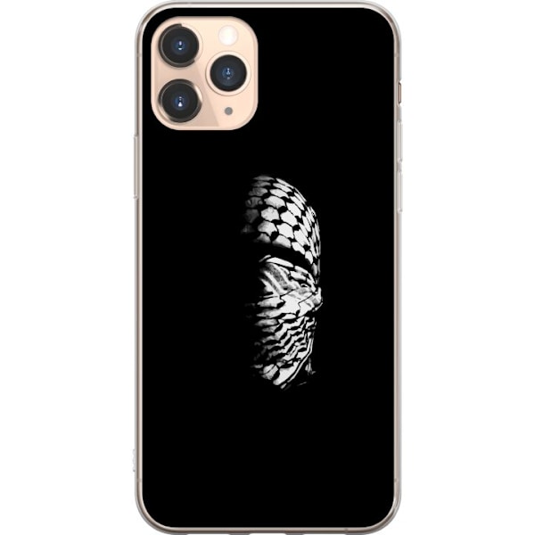 Apple iPhone 11 Pro Läpinäkyvä kuori Keffiyeh-kuviointi - k