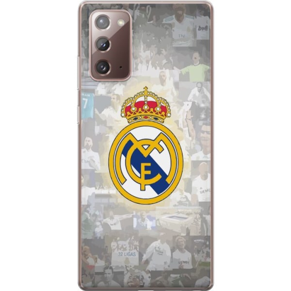 Samsung Galaxy Note20 Genomskinligt Skal Real Madrid
