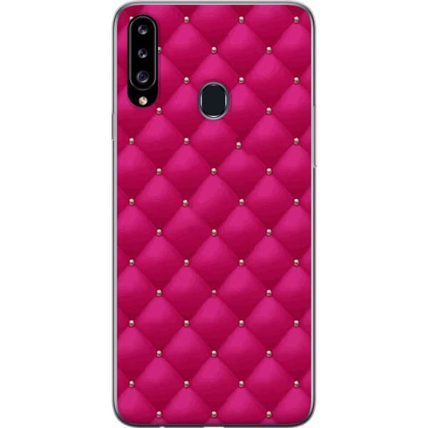 Kompatibelt Mobildeksel til Samsung Galaxy A20s Luksuriøst Rosa