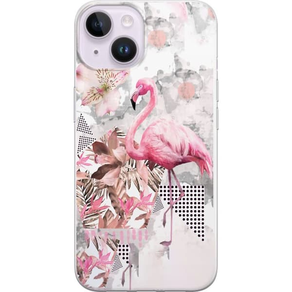 Kompatibelt Mobildeksel til Apple iPhone 14 Flamingo