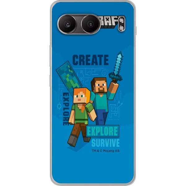 OnePlus Nord 4 Gjennomsiktig deksel Minecraft Grotter
