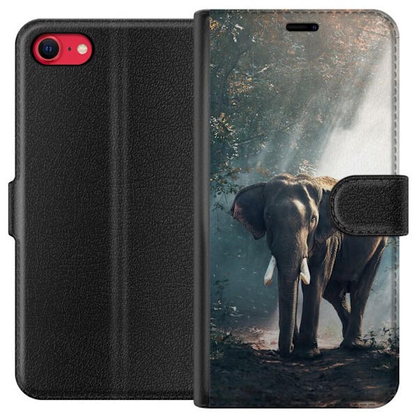 Kompatibel Tegnebogsetui til Apple iPhone 7 Elefant