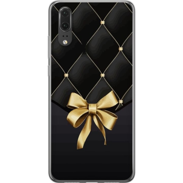 Huawei P20 Genomskinligt Skal Stilfull Rosett