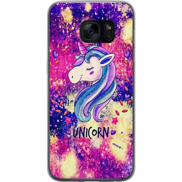 Samsung Galaxy S7 Genomskinligt Skal Unicorn Enhörning
