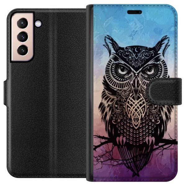 Kompatibelt Plånboksfodral till Samsung Galaxy S21 Owl