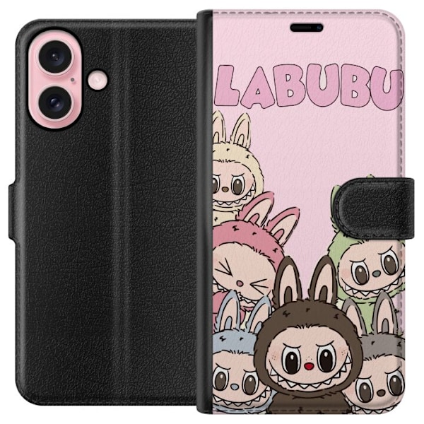 Apple iPhone 16 Lommeboketui Labubu Classics