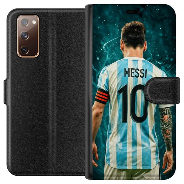 Kompatibelt Plånboksfodral till Samsung Galaxy S20 FE Messi