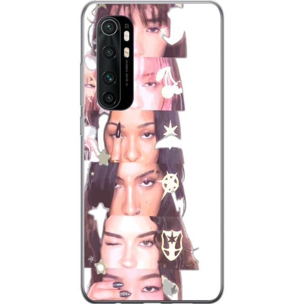 Kompatibelt Mobilskal till Xiaomi Mi Note 10 Lite KATTÖGA vit