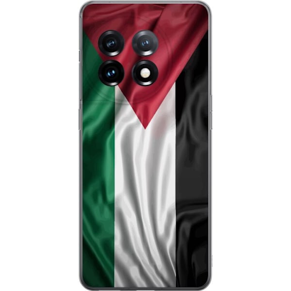 OnePlus 11R Läpinäkyvä kuori Palestiinan lippu – ikoninen