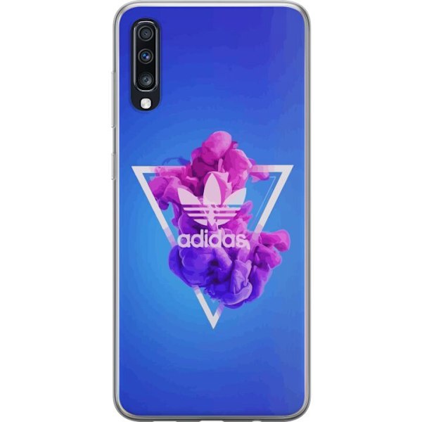 Samsung Galaxy A70 Läpinäkyvä kuori Adidas-inspiroitunut si
