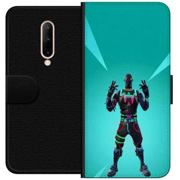 OnePlus 7 Pro Tegnebogsetui sort ridder fortnite
