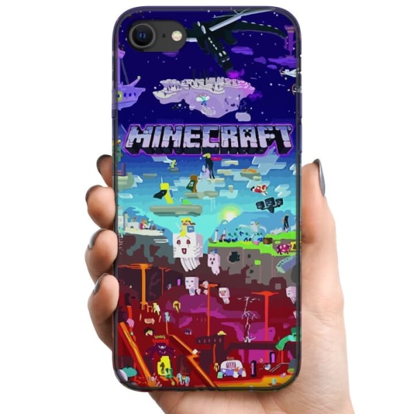 Apple iPhone 8 TPU Mobilcover Minecraft