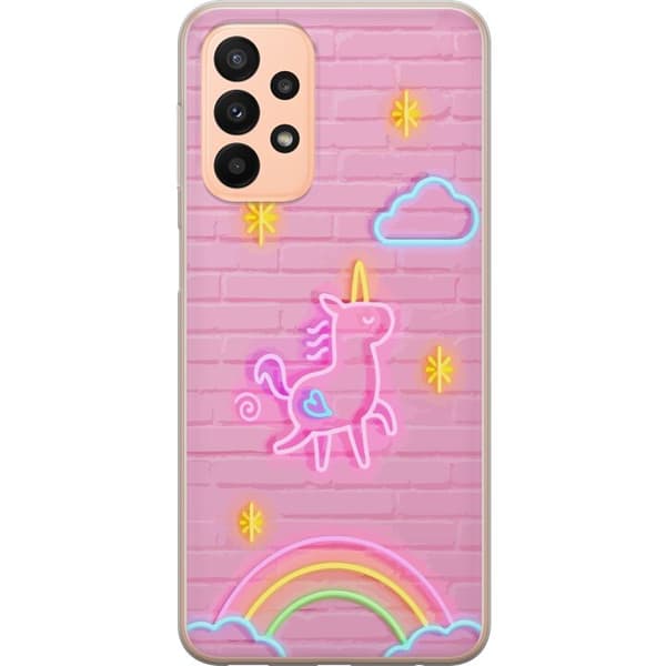 Kompatibelt Mobildeksel til Samsung Galaxy A23 Unicorn Neon