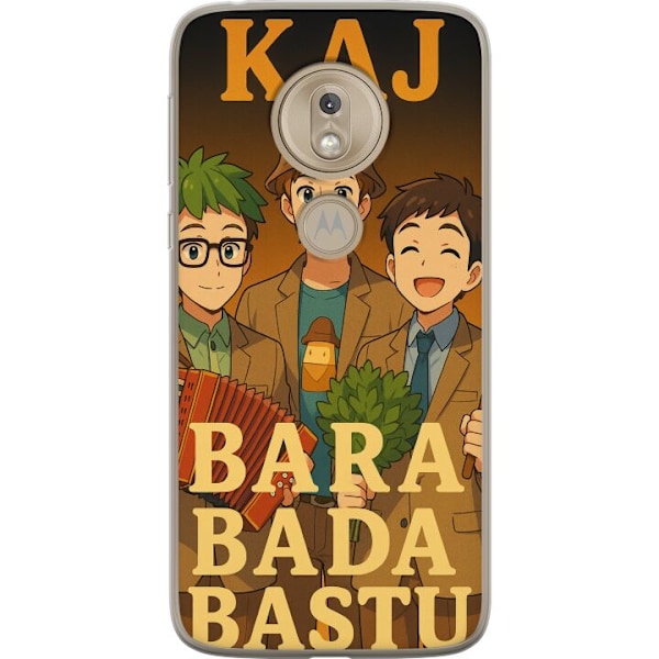 Motorola Moto G7 Play Gennemsigtig cover KAJ Bara kun bader i