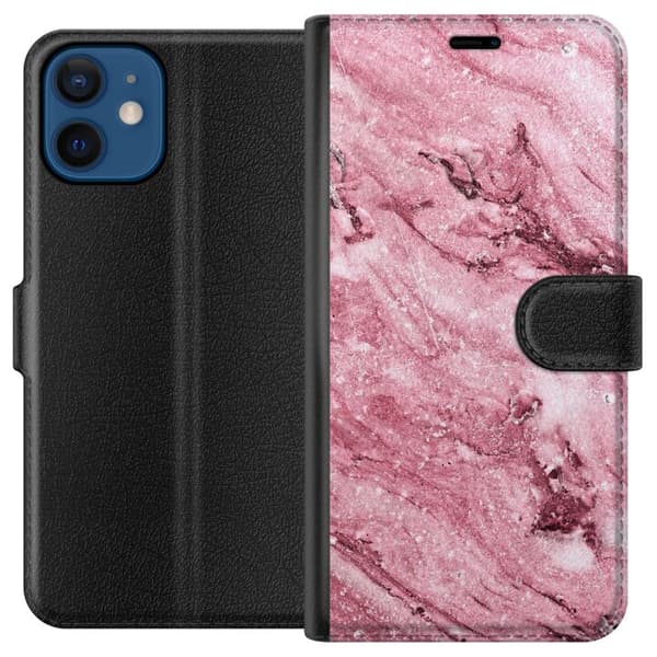 Yhteensopiva Lompakkokotelo Apple iPhone 12 mini Glitteri Marmori