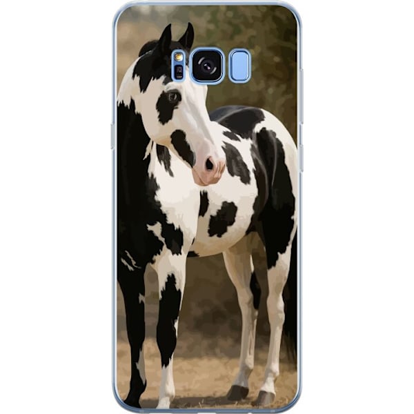 Samsung Galaxy S8 Gennemsigtig cover Smuk Hest - elegant illustration af hestemotiv