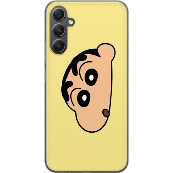 Samsung Galaxy S23 FE Genomskinligt Skal Peeking Shinchan