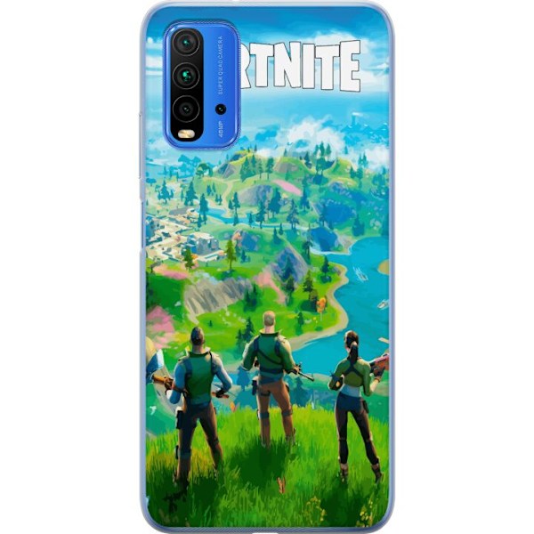 Xiaomi Redmi Note 9 4G Läpinäkyvä kuori Fortnite