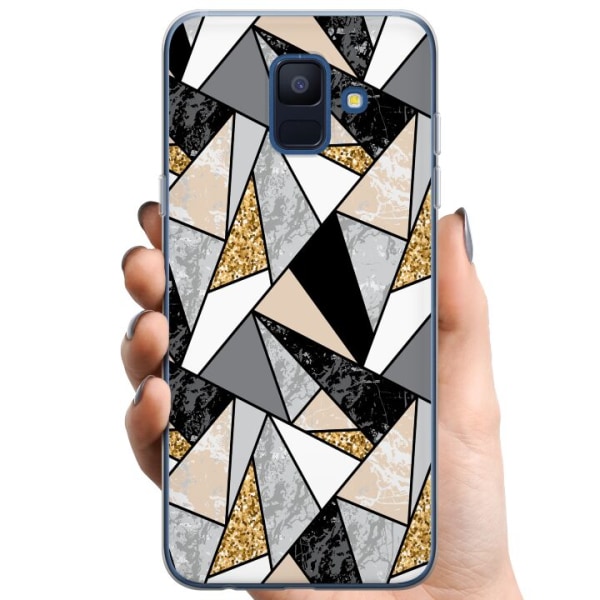 Samsung Galaxy A6 (2018) TPU Mobilskal Marble Print