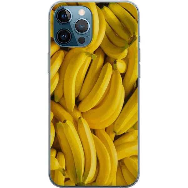 Apple iPhone 12 Pro Max Genomskinligt Skal Banana Pattern –