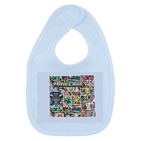 Baby Hagesmæk Minecraft Kunst Lyseblå one size