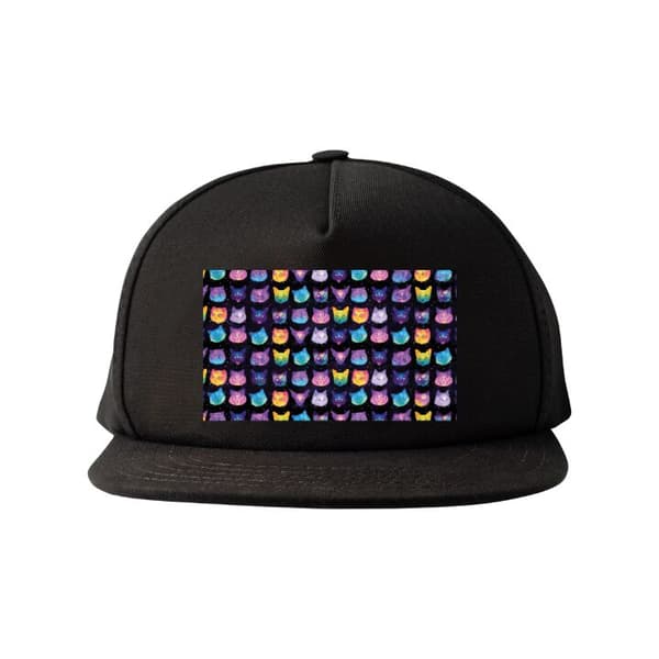 Snapback-lippalakki musta one size