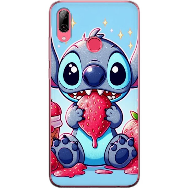 Huawei Y7 (2019) Läpinäkyvä kuori  Stitch mansikka