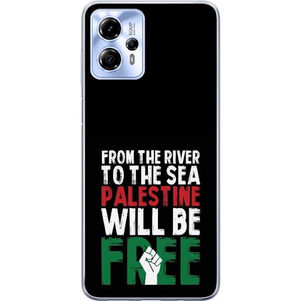 Motorola Moto G13 Genomskinligt Skal Free Palestine – politi