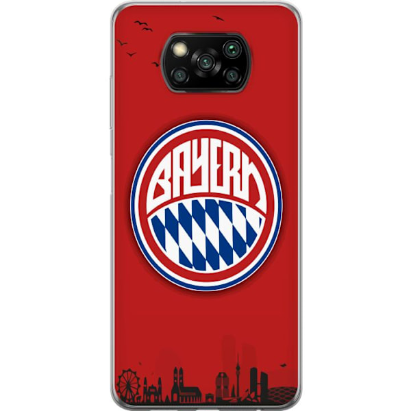 Xiaomi Poco X3 NFC Gennemsigtig cover FC Bayern München