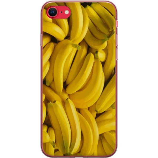 Apple iPhone SE (2020) Genomskinligt Skal Banana Pattern – lekfullt mönster med gula bananer