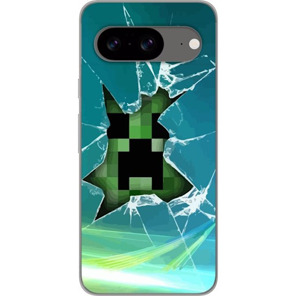 Google Pixel 8 Gjennomsiktig deksel Minecraft